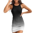 thumbnail image 1 of Besolor Robes pour Femmes 2024 Décontractées Sans Manches à Col Rond Côtelées Robe Moulante Mini Robe de Fête Boîte de Nuit pour l'Été, 1 of 4