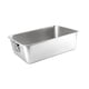 thumbnail image 3 of Caja de arena para gatos, bandeja de arena para mascotas, inodoro de acero inoxidable para gatos, fácil de limpiar 45cmx35cmx1cm, 3 of 9