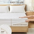 thumbnail image 2 of Quilted Heated Mattress Pad - Twin Size, 9 Heat Settings, Multi-Zone Heating, Machine Washable, 2 of 7