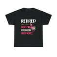 thumbnail image 2 of Retired Not My Problem Anymore Flamingo Floral Costume T-Shirt, 2 of 2
