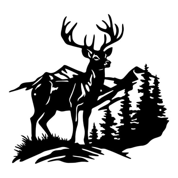 hengtong Art Deer Modern Wall Hanging Decoration for Farmhouse Bedroom Hallway