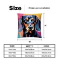 thumbnail image 5 of Dachshund Velvet Pillow Covers Set of 2 with Unique Patterns for Decorative Pillows - 16x16, 18x18, 20x20 Inches for Various Occasions, 5 of 6