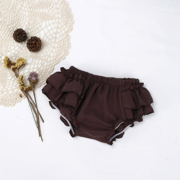 Trendy Girls Pants Soft Summer Ruffle Shorts Comfortable Outfit Casual Toddler Bottoms Wear