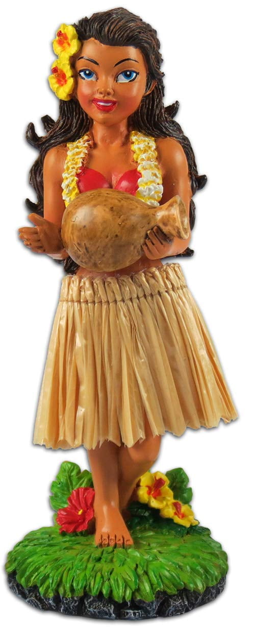 hula girl dashboard doll