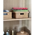 thumbnail image 6 of Loma Rectangular Rattan Storage Box and Decorative Shelf Storage Basket with Lid, 6 of 25