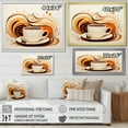 thumbnail image 4 of Designart "Modest Coffee Cup Design IV" Utensils Canvas Art Print, 4 of 7