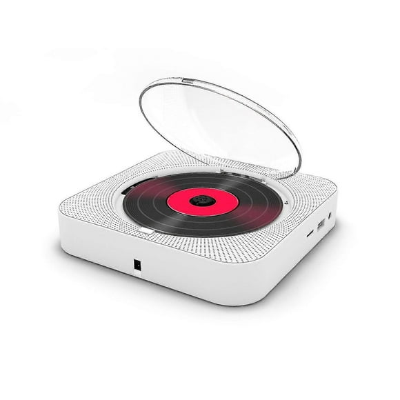 Portable Cd Player Bluetooth Speaker Stereo Cd Players Led Screen Wall Mountable Cd Music Player With Ir Remote Control Fm Radio