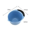 thumbnail image 4 of LEEYNEER Plastic Salad Bowl with Outlet Design for Home in Assorted Color Made of Durable PP Material 3Pcs, 4 of 8