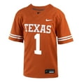 thumbnail image 2 of Youth Nike #1 Texas Orange Texas Longhorns Home  Untouchable Jersey, 2 of 3