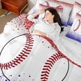 thumbnail image 4 of Castle Fairy Kids Sport Baseball Twin Bedding Sets,Graffiti Splash Bedding Comforter Set, 4 of 8