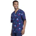 thumbnail image 7 of Tooniforms Men Scrubs Top, V-Neck, TF606, M, A For Avengers, 7 of 7