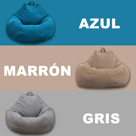 Miuline No Filling Classic Bean Bag Chair Sofa Cover, Lazy Lounger Bean Bag Storage Chair Cover For Adults And Kids - 100X120Cm