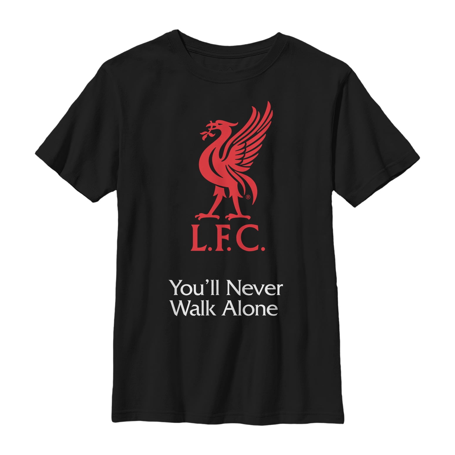 Liverpool Fc Boy S Liverpool Football Club Bird Logo Never Walk Alone Graphic Tee Walmart Com Walmart Com