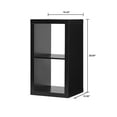 Better Homes & Gardens 2Cube Storage Organizer, Solid Black