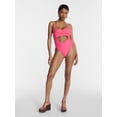 thumbnail image 3 of Hot Girl Summer by Megan Thee Stallion Women's and Women's Plus Hot Girl Summer Cutout One-Piece Swimsuit, Sizes XS-3X, 3 of 6
