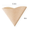 thumbnail image 3 of Billuyoard 100PCS Papeles de filtro de café Papel de filtrado de café en forma de cono de goteo de mano de sin blanquear - 13.4x10.2cm Accesorio Juegos de servir café y té 1-2 porciones Billuyoard JJ13867-01, 3 of 6