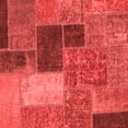thumbnail image 1 of Ahgly Company Machine Washable Indoor Square Patchwork Red Transitional Area Rugs, 6' Square, 1 of 4