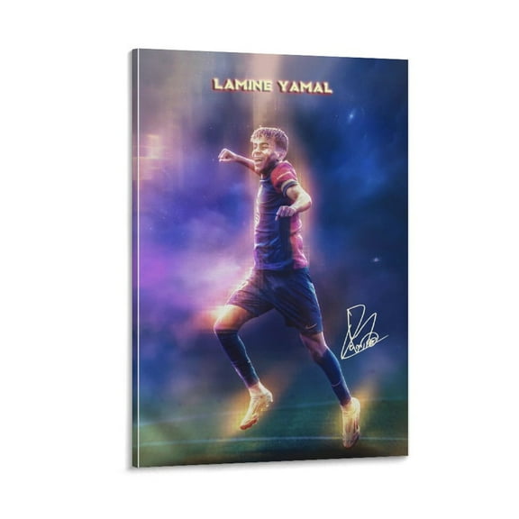 Lamine Yamal Soccer Poster Football Player Canvas Wall Art (8) Poster For Bedroom Kitchen Bathroom Living Room Office Decor