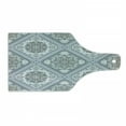 thumbnail image 1 of Turkish Pattern Cutting Board, Complex Swirl Art Motifs with Persian Origins in Pale Colors, Tempered Glass Cutting and Serving Board, Wine Bottle Shape, Grey Pale Mauve White, by Ambesonne, 1 of 1