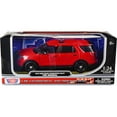 thumbnail image 3 of 2015 Ford Police Interceptor Utility "Fire Marshal" Plain Red 1/24 Diecast Model Car by Motormax, 3 of 3