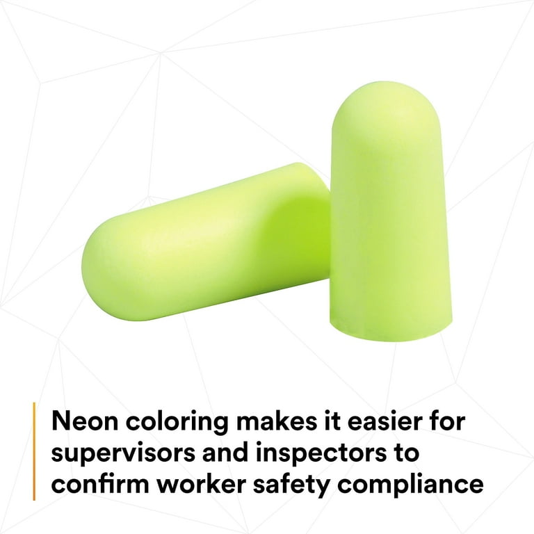 3M? E-A-Rsoft? Yellow Neons? Earplugs 312-1250, Uncorded 3M? E-A-Rsoft? Yellow Neons? Earplugs 312-1250, Uncorded