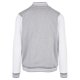 thumbnail image 4 of Build Your Brand - Chaqueta Basic College para Hombre (Gris Jaspeado, Blanco), 4 of 5
