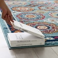 thumbnail image 6 of Modway Entourage Odile Floral Moroccan Trellis Area Rug - Blue/Red/Orange/Yellow, 6 of 7