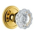 thumbnail image 3 of Grandeur Cirver_Prv_238 Circulaire Solid Brass Rose Privacy Door Knob Set - Nickel, 3 of 6
