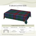 thumbnail image 6 of Rectangle Table Cloth, Scottish Clan Jardine Dress Tartan Plaid Resistant Washable Tablecloth Decorative Table Cover for Dining, Indoor and Outdoor, 6 of 6