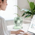 thumbnail image 6 of Summer Savings! Boovnll Desk Fan, Adjustable High Speed USB Rechargeable Table Fan Lightweight Compact Quiet Small Fan for Home, Bedroom, Office, Travel, Camping, RVs, Summer Gift, Mini Fan - Fan, 6 of 6