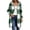 Green, variant on Womens Plaid Boyfriend Shacket Long Sleeve Full Zip Hooded Overshirt Duster Cardigan to Wear with Leggings Curved Hem Casual Fall Outfits, Red, XL