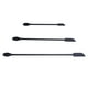thumbnail image 1 of Juego de 3 mini raspadores de silicona reutilizables para alimentos, duraderos y para cocina y belleza. Negro, 1 of 3