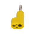 thumbnail image 3 of 10Pcs/Set 4mm Solderless Banana Plug Stackable Open Screw 30V AC?60V DC Maximum 24A for Electronics Industrial EquipmentYellow, 3 of 5