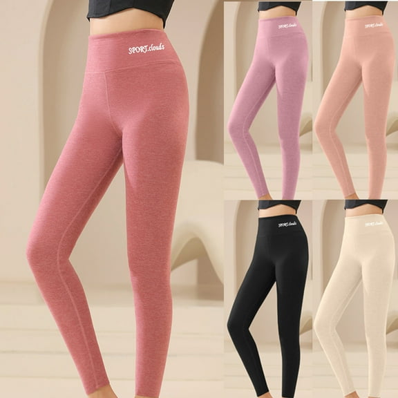 pstuiky Womens Casual Pants, Solid Color Slim Long High Waisted Pants Basic Women Pant Holiday Gifts Black L