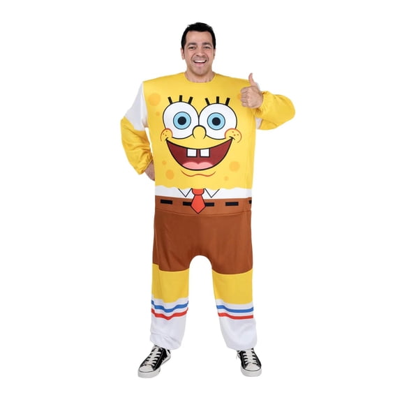 SpongeBob Men's Halloween Costume Bodysuit - Yellow One Size