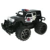 Jeep Wrangler Police Unit 1:14 Scale Battery Operated Remote Controlled 4WD 2.4 GHz Toy RC Truck w/ Remote Control,& Door Opening Action
