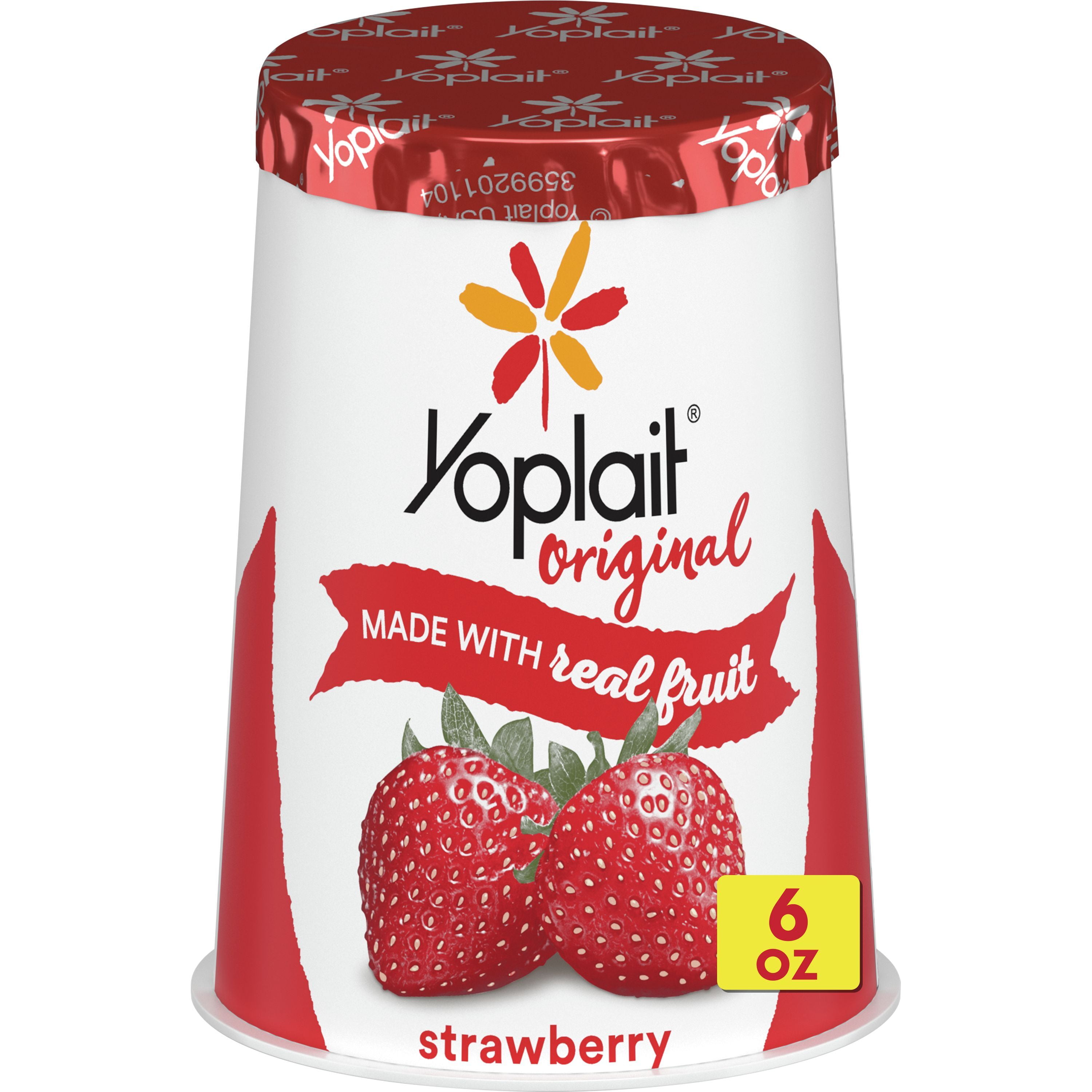 Yoplait Original, Strawberry Low Fat Yogurt, 6 oz