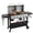 Combo Gas Grill & Black, variant on 6-Burner Propane Gas Grill Griddle Combo, 2-in-1 Dual Outdoor BBQ with Porcelain-Enameled Cast Iron Grates & Cast Iron Griddle, Stainless Steel Lids for Backyard Cooking