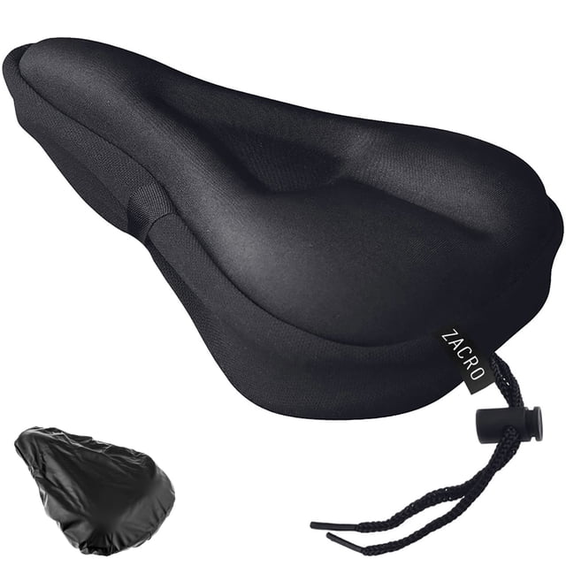 Funda acolchada de gel Zacro para asiento de bicicleta para hombre y mujer