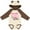 Natural & Brown w Ears, variant on Inktastic Cupid is Promoting Me to Big Brother Boys Long Sleeve Baby Bodysuit