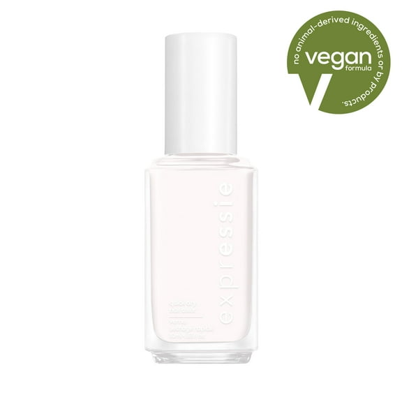 essie Expressie Quick Dry Nail Polish, Unapologetic Icon, White, 0.33 fl oz Bottle