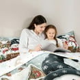 thumbnail image 4 of jejeloiu Cartoon Christmas Snowman 7-Piece Twin Bedding Sets,Red Xmas Berry Bedding Comforter Set,Happy New Year Sheet Sets For Girl Boys Kids,Super Cozy Room Decor Reversible, 4 of 8