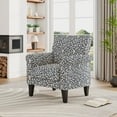 thumbnail image 3 of HL Home Furnishings Jean Rolled Arm Chair with Nailheads in Black Curly Vine, 3 of 9
