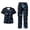 Blue Butterfly, variant on Yspwyqan Corgi Paw Print Scrubs for Women Set, 2 Piece V-Neck Short Sleeve Scrub Top & Cargo Pants, Stretchy Breathable Uniforms with 6 Pockets for Nurse Vet Work, Size XL