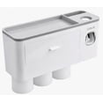 thumbnail image 1 of Porta Cepillos Dentales Pared Con Dispensador De Pasta Modelo Blanco, 1 of 4