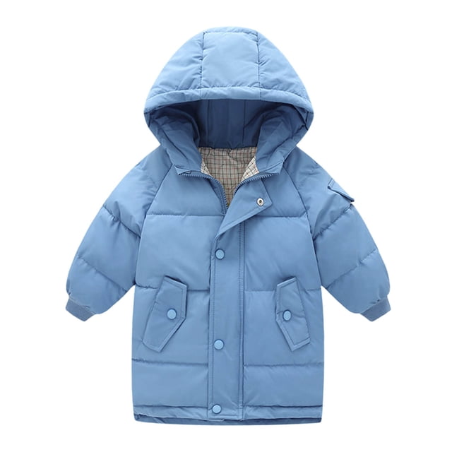 Abrigo Con Capucha De Invierno Para Niños Pequeños, Chaqueta Acolchada Para Niños Y Niñas, Ropa De Color Sólido A La Moda Para Bebés, Ropa De Abrigo A Prueba De Viento Odeerbi LM103-3824