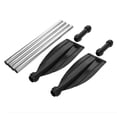 thumbnail image 2 of 2Pcs Lightweight Kayak Paddles Aluminum Alloy Detachable Ribbed Blade Kayak Oars with Floating Design for Kayaking Canoeing Boating, 2 of 7
