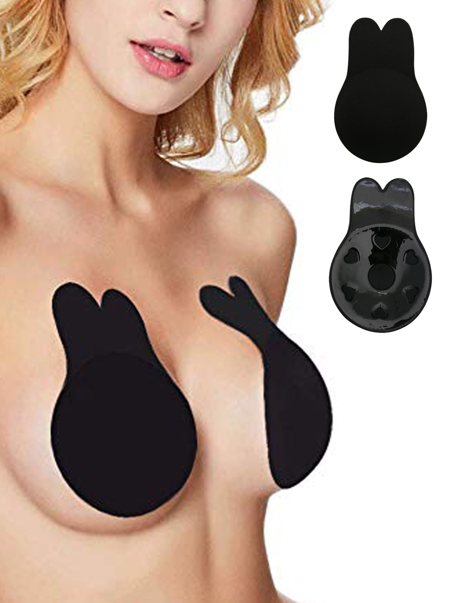 Reusable Strapless Self Adhesive Silicone Invisible Push-up Bra for Women sutiã