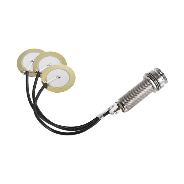 Pickup Kalimba Pickup 3 Transducer Pickup System Autoadhesivo Thumb Piano Mbira Mono Piezo Pickup con zumbador Meterk Pickup