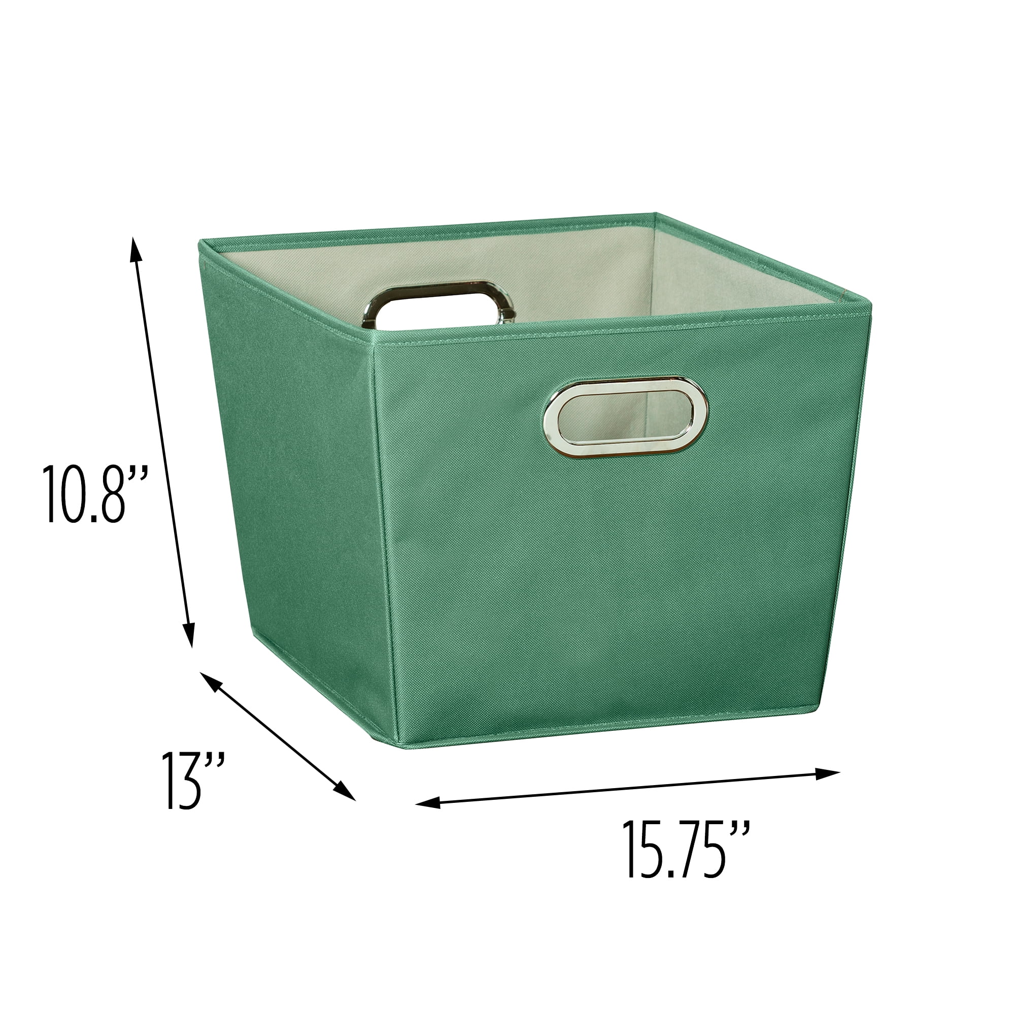HoneyCanDo Medium Storage Bin, Green